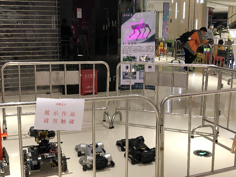 我司携A1小狗助阵第一届“中外人文交流小使者”科技展示大会