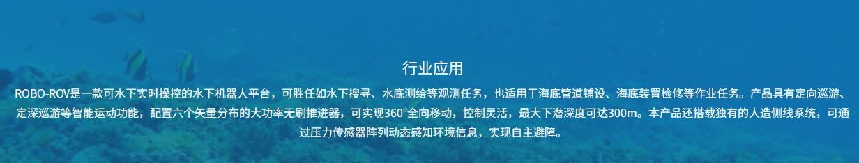 智能缆控无人潜航器ROBO-ROV
