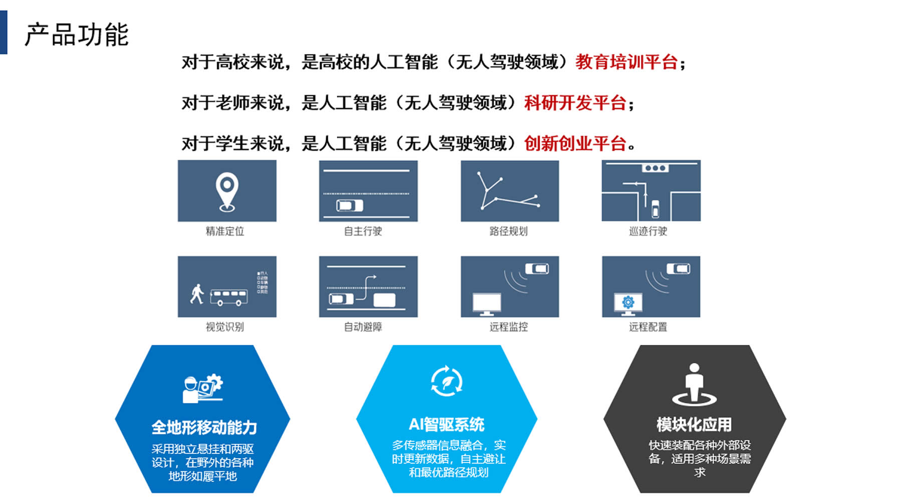 AI创新教育平台·航天轻舟机器人
