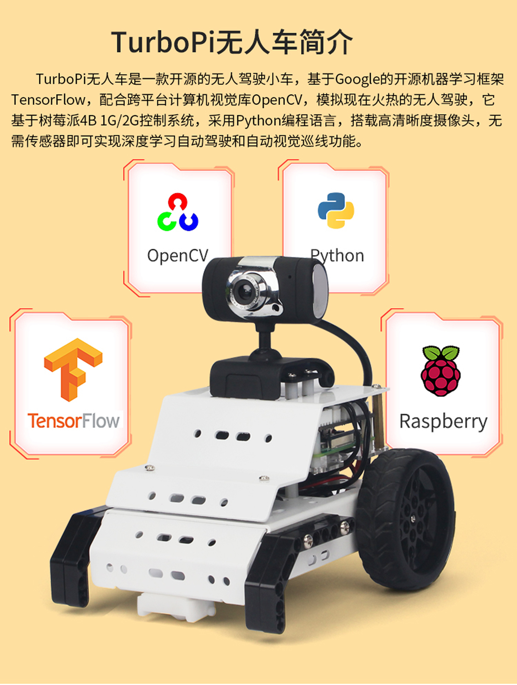 TurboPiAI视觉循迹无人车